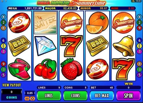 Mega Moolah Summertime screenshot