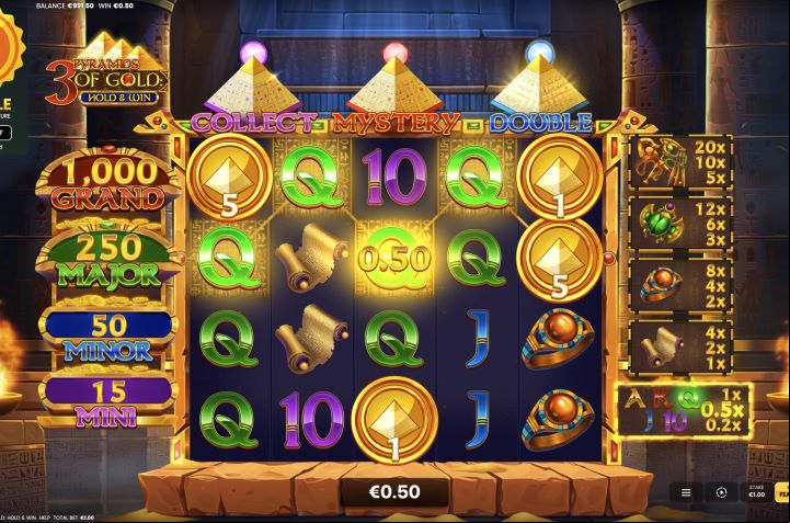 3 Pyramids of Gold: Hold & Win screenshot