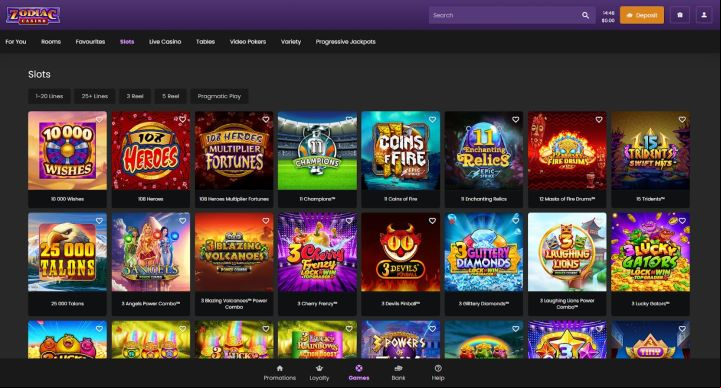Zodiac Casino screenshot 2